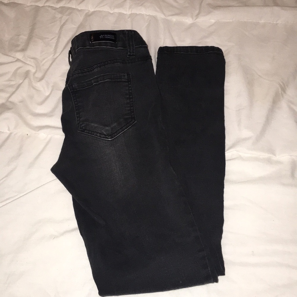 Black Almost Famous Skinny Jeans